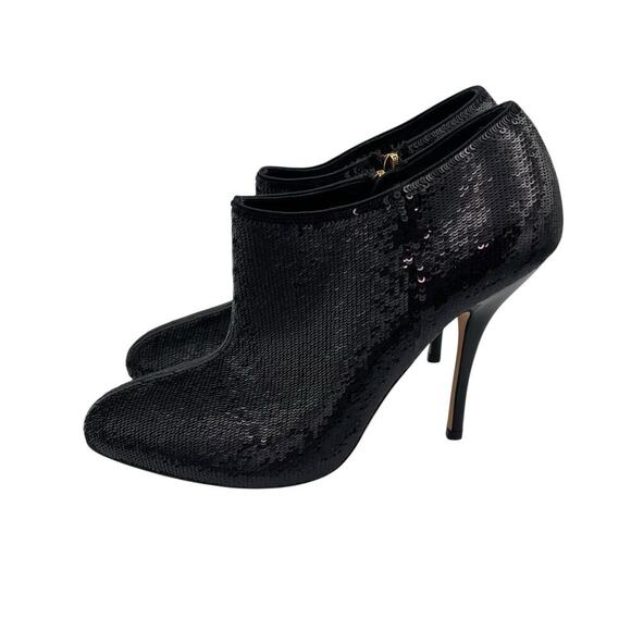 Gucci Black Sequin Ankle Booties Size 36.5 US 6.5 - Picture 5 of 14